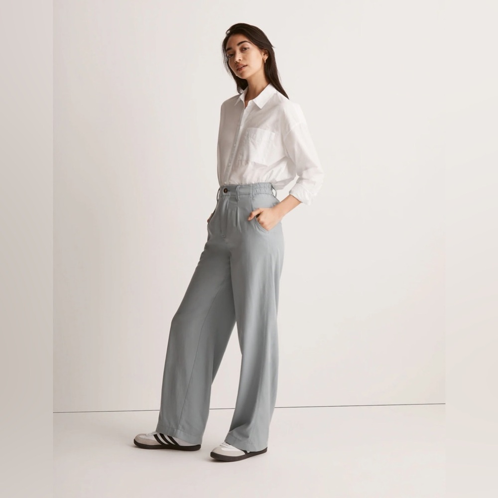 Madewell Neale Straight Leg Pant in Drapeweave — like new!